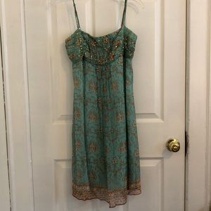 Spaghetti-Strap Knee Length Dress